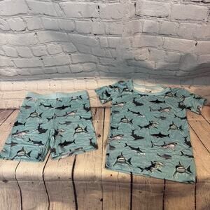 Kai Blue & Co Shark Pattern Bamboo Short Set